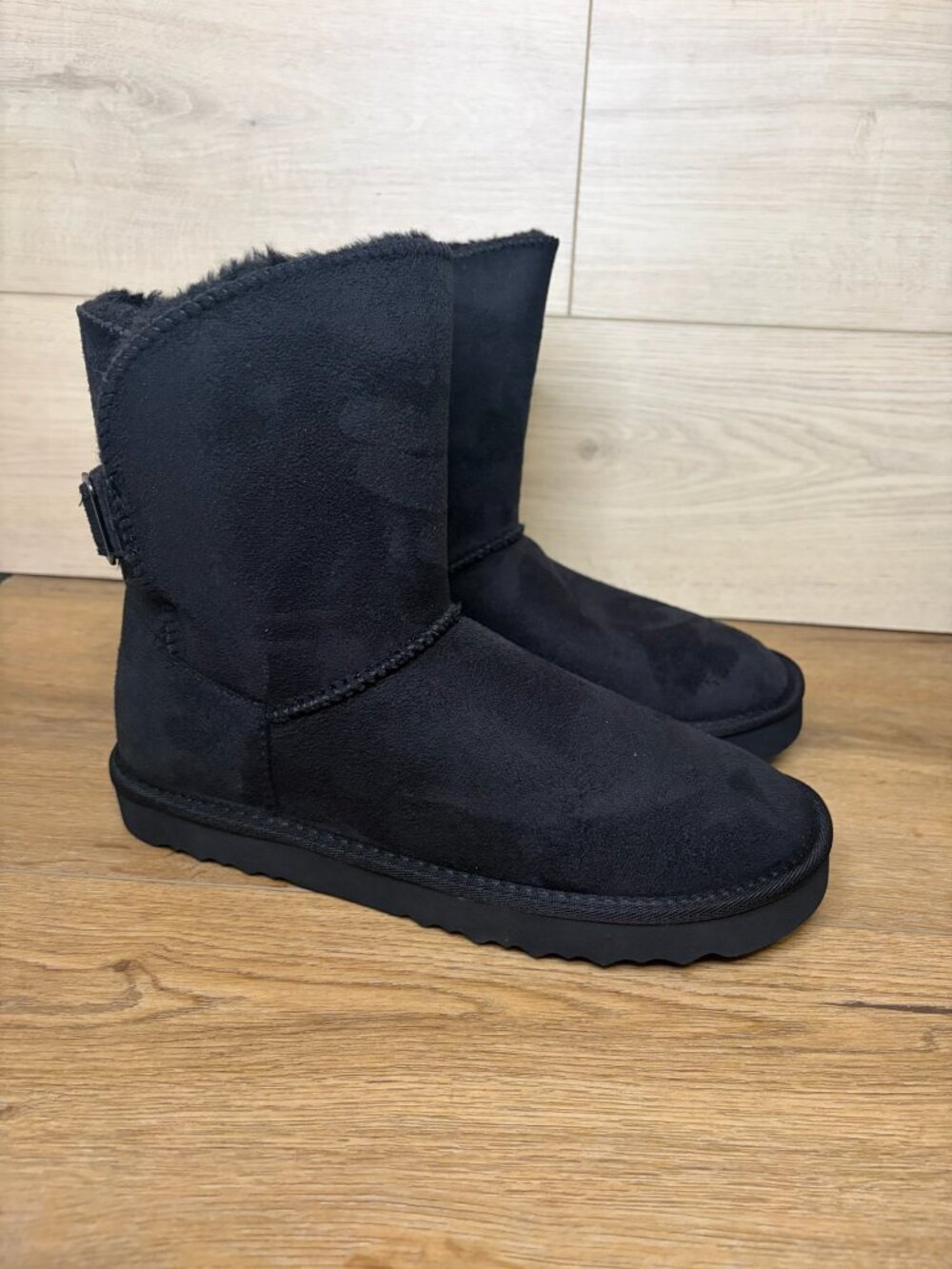 Style & Co. Womens Teenyy Black Suede Cold Weather Winter Booties 10
